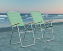 Beach Chairs Light 'n Easy High Boy w/ Hardwood Arms
