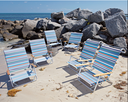 Beach Chairs Light 'n Easy High Boy w/ Hardwood Arms