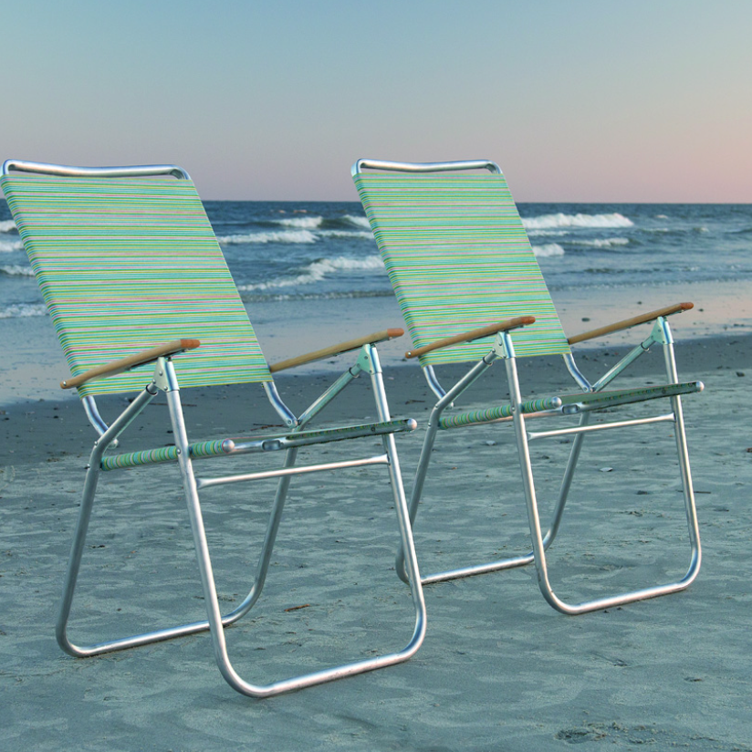 Beach Chairs Original Mini-Sun Chaise w/ Snow Cupholders