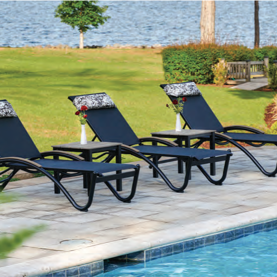 Belle Isle Sling Four Position Lay-Flat Chaise