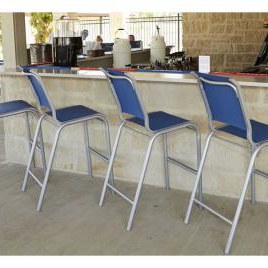 Kendall Sling Bar Height Stacking Cafe Chair