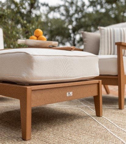 Berlin Gardens Mayhew Ottoman Poly Outdoor Furniture