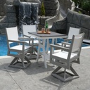 Mayhew Sling Swivel Rocker Dining Chair Outdoor Patio Furniture