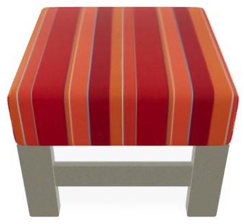 Replacement Cushion for Leeward MGP Cushion Ottoman Cushion Outdoor Living