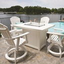 Donoma 42" x 54" Rectangular Fire Table (Counter) Patio Furniture