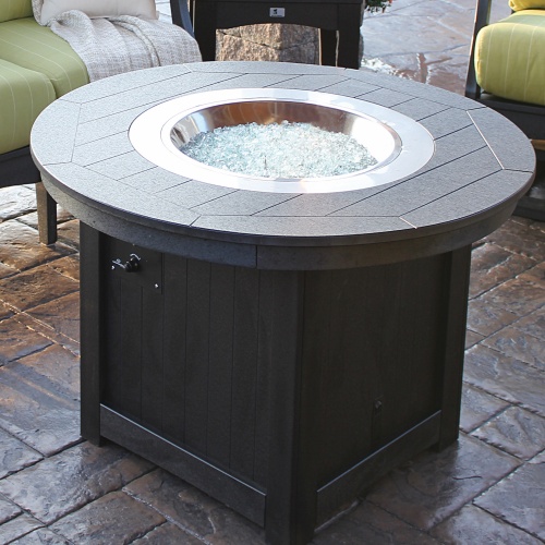 Donoma 44" Round Fire Pit Outdoor Patio Furniture