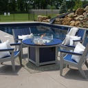 Donoma 44&quot; Round Fire Pit Poly Patio Furniture
