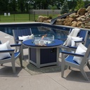 Donoma 44" Round Fire Pit Poly Patio Furniture