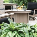 Donoma 44" Round Fire Pit Poly Patio Furniture