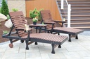 Casual Back Chaise Lounge Outdoor Patio Furniture