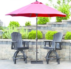 9' Octagon Umbrella Poly Patio Furniture Berlin Gardens
