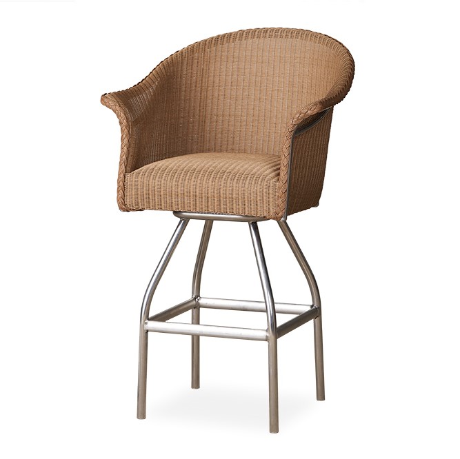 All Seasons Swivel Bar Stool with Padded Seat