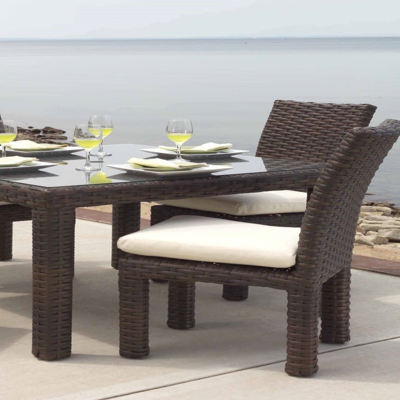 Contempo 42" Square Umbrella Dining Table