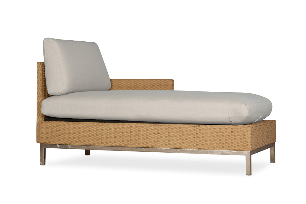 Elements Left Arm Chaise with Loom Arm &amp; Back