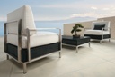 Elements Lounge Chair with Stainless Steel Arms & Back