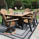 Garden Classic 33" x 66" Rectangular Table Bar Height Poly Patio Furniture