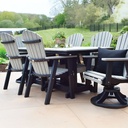 Garden Classic 33" x 66" Rectangular Table Bar Height Poly Patio Furniture