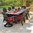 Garden Classic 33" x 66" Rectangular Table Bar Height Patio Furniture