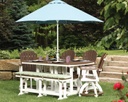 Garden Classic 33&quot; x 66&quot; Rectangular Table Bar Height Patio Furniture