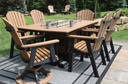 Garden Classic 33" x 66" Rectangular Table Bar Height Patio Furniture