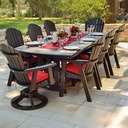 Garden Classic 33" x 66" Rectangular Table Counter Height Patio Furniture