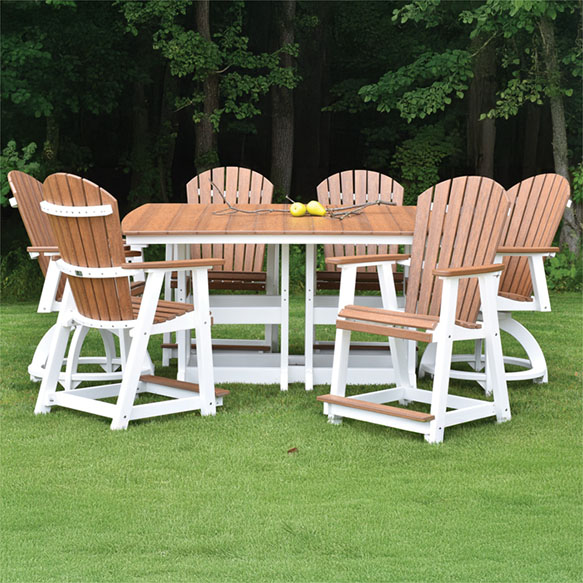 Garden Classic 33" x 66" Rectangular Table Counter Height Patio Furniture
