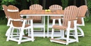 Garden Classic 33&quot; x 66&quot; Rectangular Table Counter Height Patio Furniture
