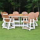 Garden Classic 33" x 66" Rectangular Table Dining Height Patio Furniture