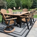 Garden Classic 33" x 66" Rectangular Table Dining Height Patio Furniture