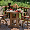 Garden Classic 38" Round Table Dining Height Poly Outdoor Furniture
