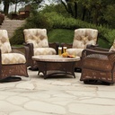 Grand Traverse 48" Round Umbrella Chat Table