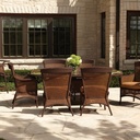Grand Traverse 48" Round Umbrella Chat Table