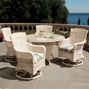 Grand Traverse 60" Round Umbrella Dining Table