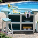 Outdoor Bar with Ice Bowl by Berlin Gardens Poly Furniture