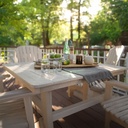 Garden Classic 44" Square Table Counter Height Patio Lounge Furniture