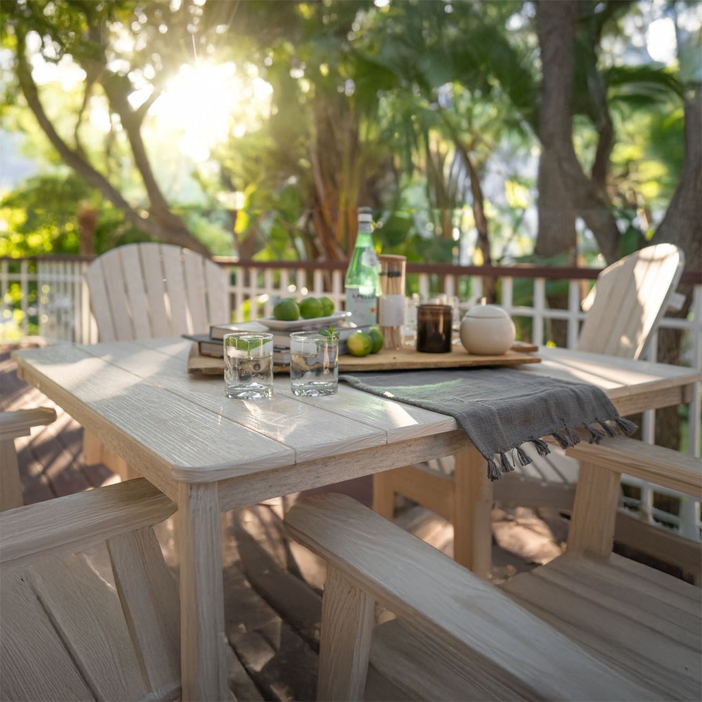 Garden Classic 44" Square Table Dining Height Patio Lounge Furniture