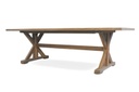 Universal Teak 100” Rectangular Dining Table 
Trestle Base