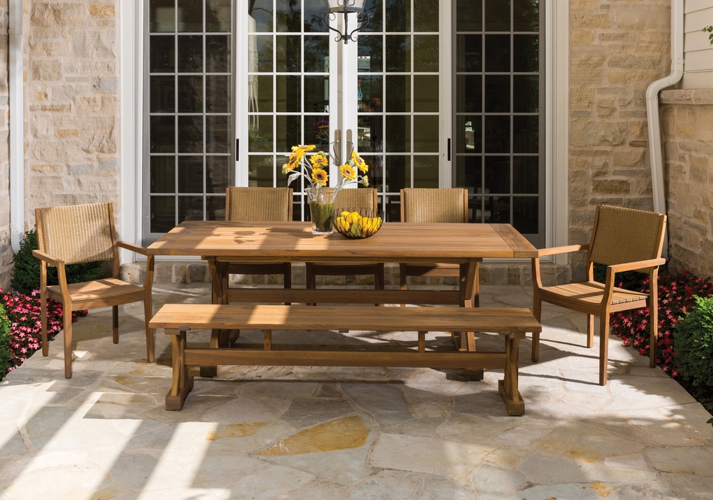 Universal Teak 24" Square End Table