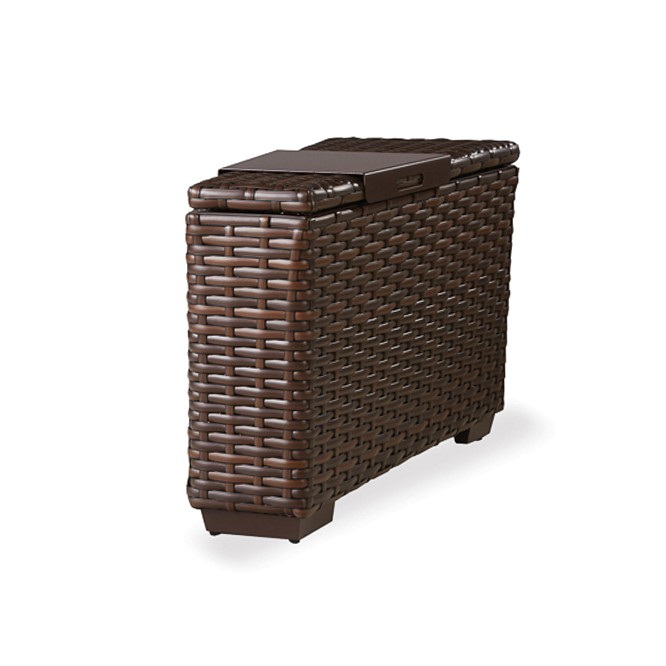 Contempo Wedge Table with Hinged Woven Top