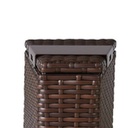 Contempo Wedge Table with Hinged Woven Top