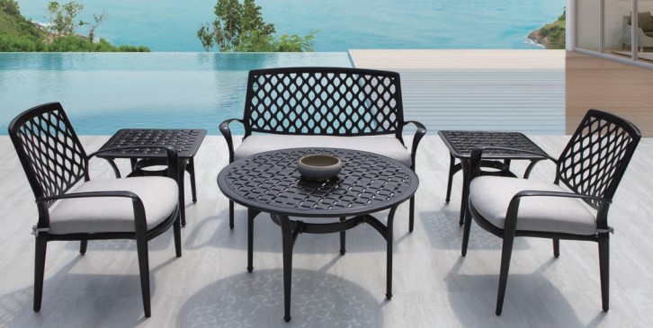 Amari 22" Square Tea Table Outdoor Furniture