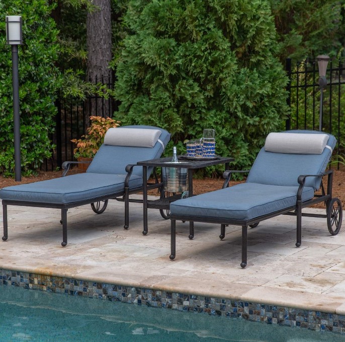 Chaise Lounge Cushion for Santa Barbara & Somerset Outdoor Furniture