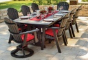 Garden Classic 44" x 72" Rectangular Table Dining Height Outdoor Patio Furniture