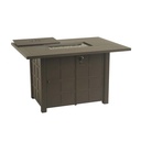 Sherwood 47" x 64" Rectangular Counter Height Enclosed Gas Fire Pit Table