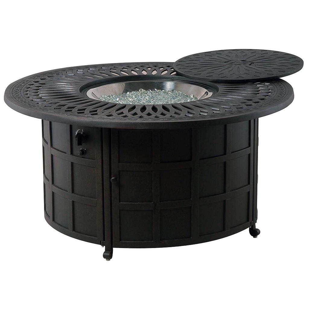 Mayfair 48" Round Enclosed Gas Fire Pit Table