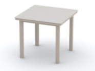 42" Square Bar Height Table