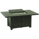 Sherwood 39" x 56" Rectangular Enclosed Gas Fire Pit Table