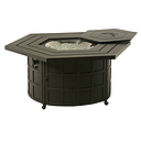 Sherwood Hexagonal Enclosed Gas Fire Pit Table