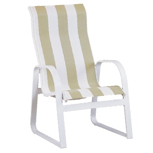 Aruba High Back Sled Arm Dining Chair