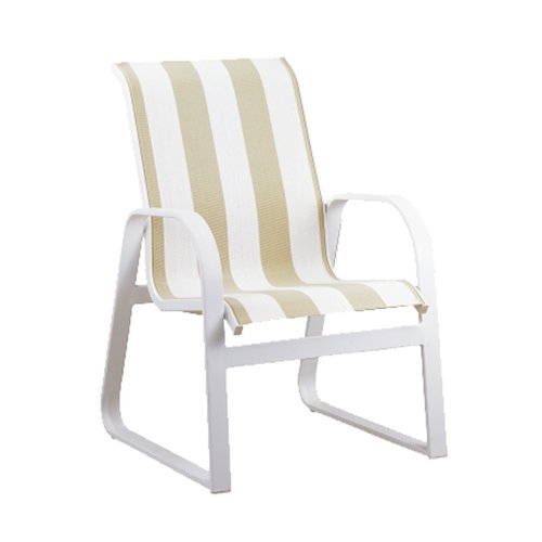 Aruba Low Back Sled Arm Dining Chair